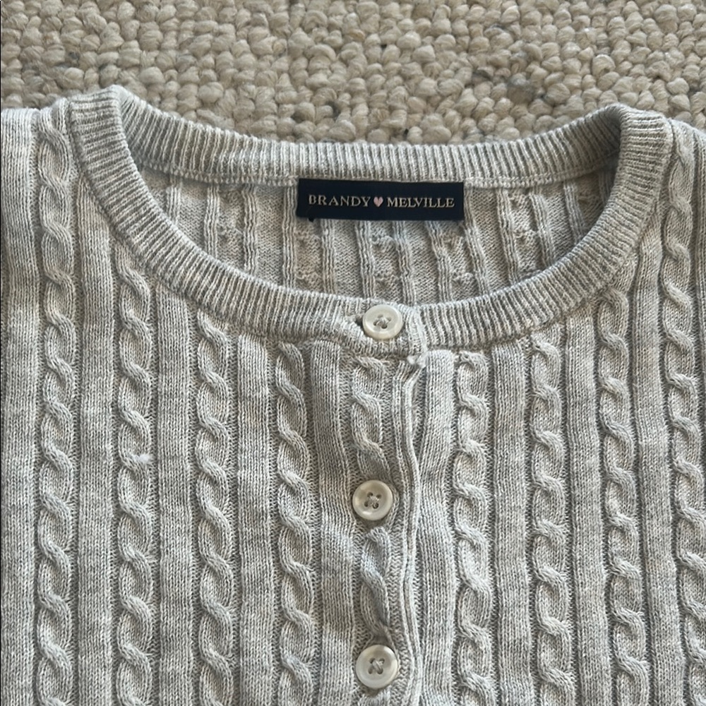 Brandy Melville Zoe Cable Knit cardigan